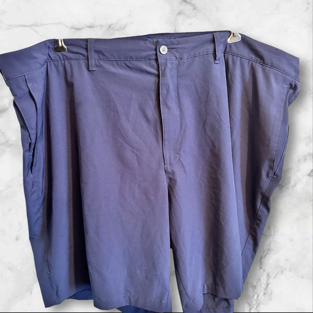 Polo Ralph Lauren Mens Size 46B‎ Blue Performance Stretch Flat Front Golf Shorts